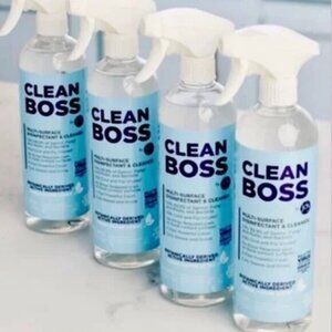Clean Boss by Joy Multi-Surface Disinfectant & Cleaner 24 oz Sprayers 4 Bottles